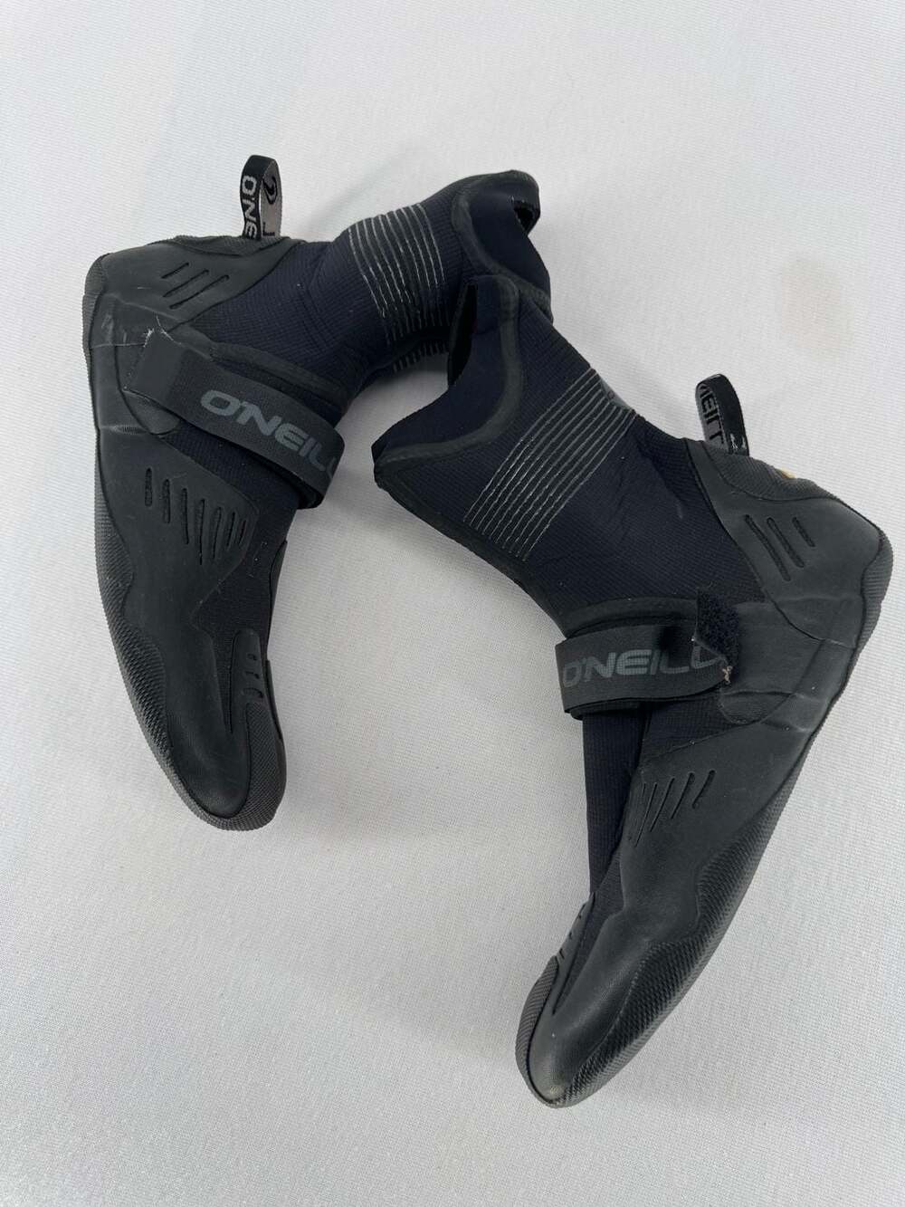 O'Neill Psycho Tech Wetsuit Boots Size 8 Black Neoprene Round Toe Surfing